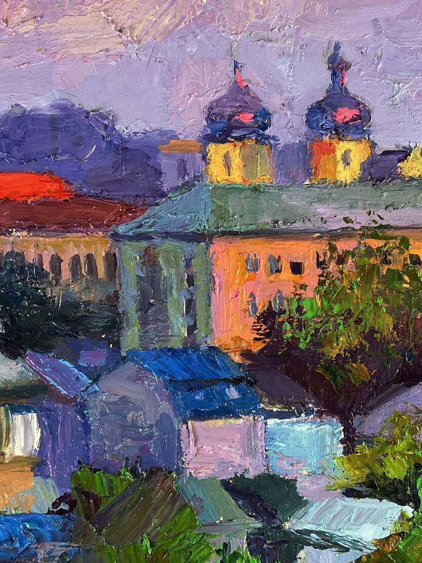 Oil painting Overlooking the city center Boris Serdyuk - 7