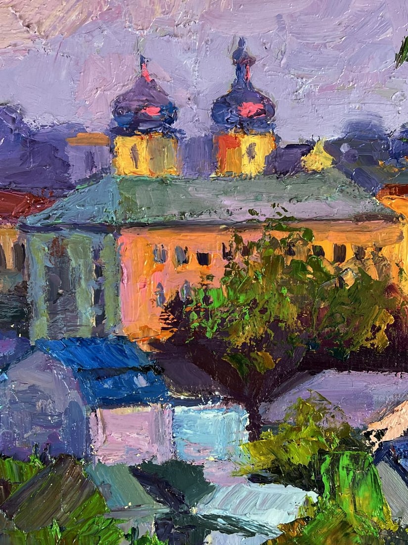Oil painting Overlooking the city center Boris Serdyuk - 8