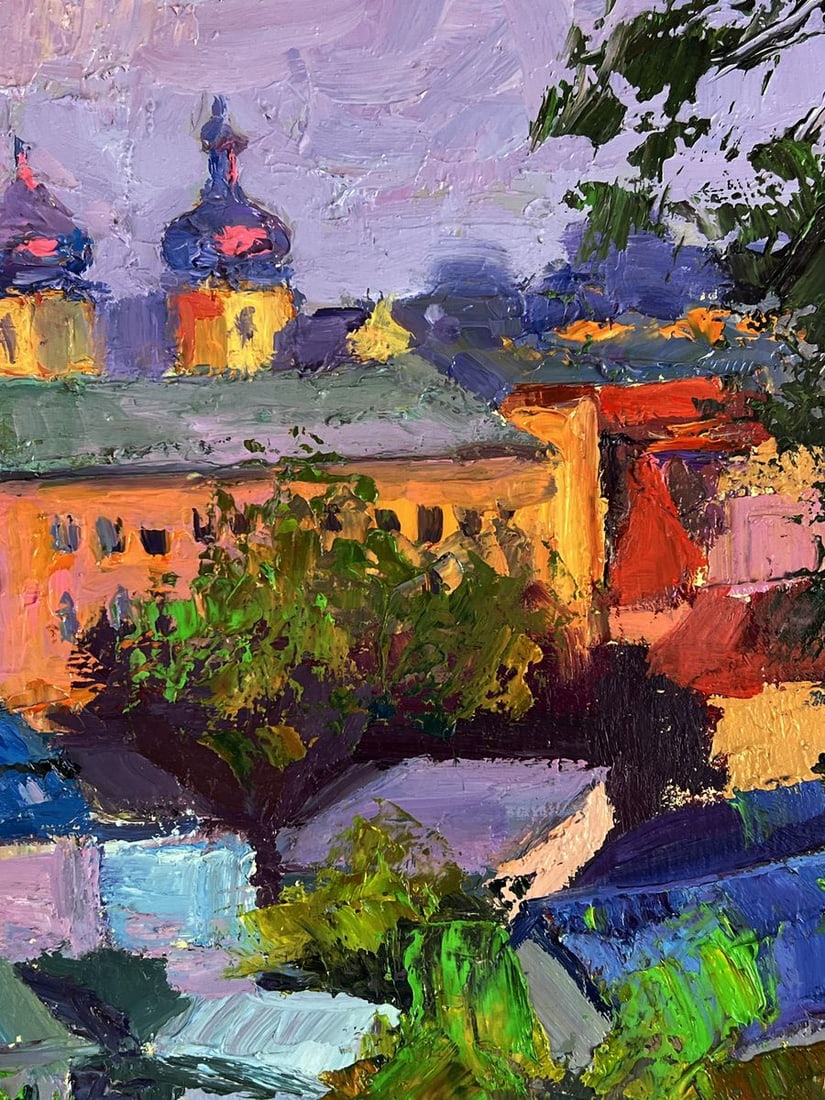 Oil painting Overlooking the city center Boris Serdyuk - 9