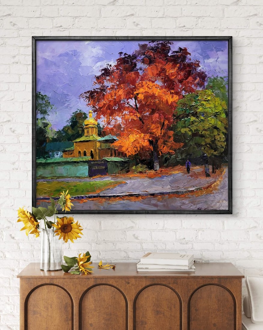 Oil painting October in the city Boris Serdyuk - 3