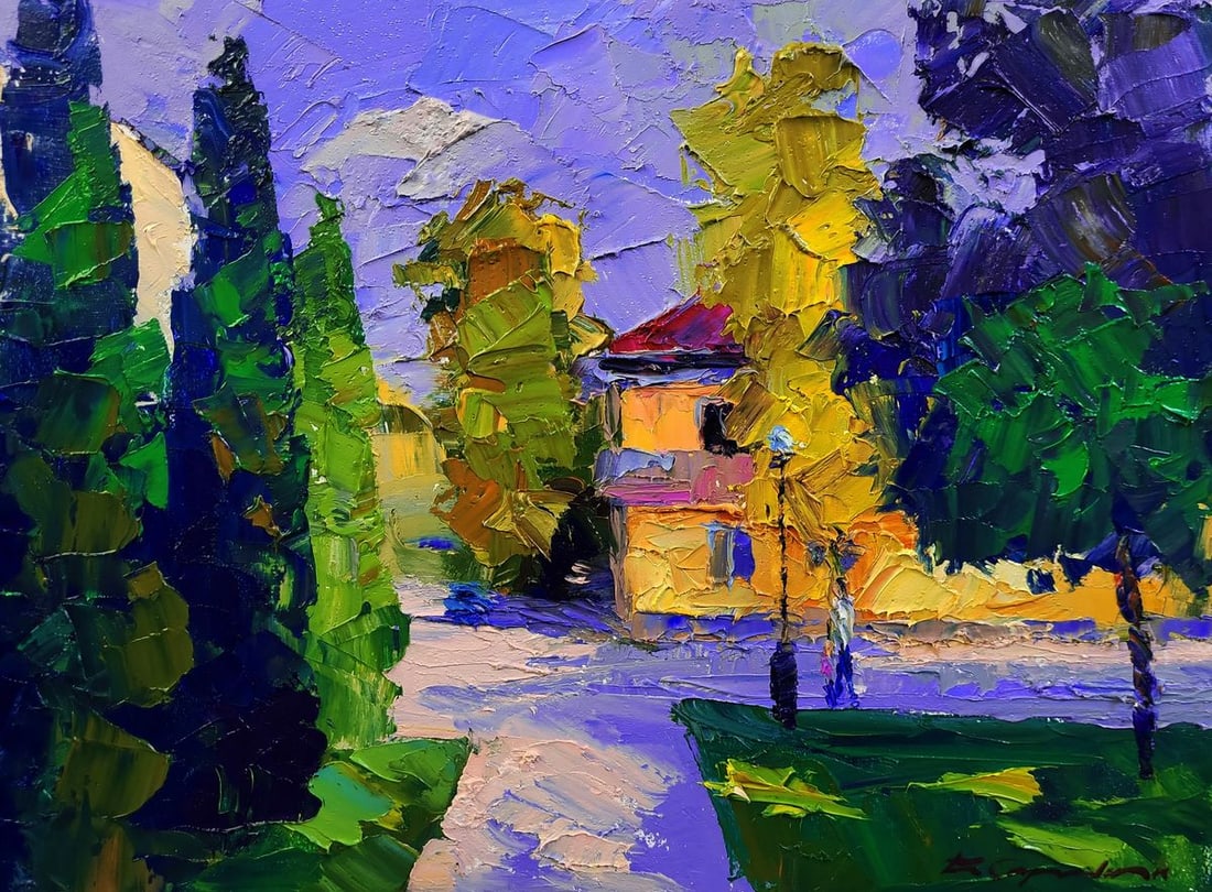 Oil painting Urban motif in the morning Boris Serdyuk: Title: Oil painting Urban motif in the morning Boris Serdyuk Description: NoSERB 1256*** ABOUT THIS PAINTING **** TITLE: "Urban motif in the morning" * ARTISTS: Boris Serdyuk* SIZE: 28.5x38.5 cm/'11.2