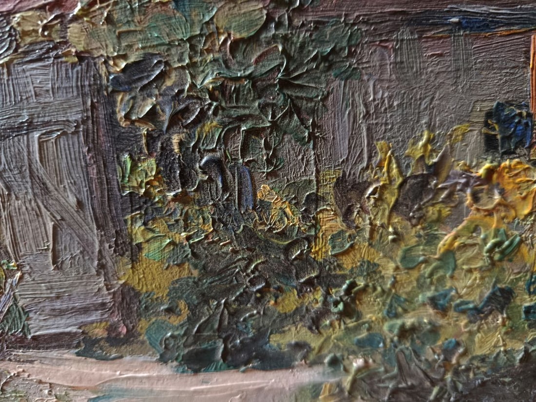 Oil painting Summer country house Unknown artist - 6