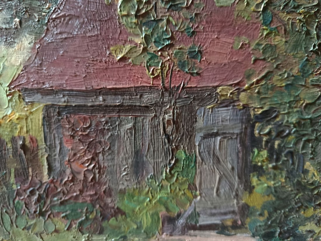 Oil painting Summer country house Unknown artist - 7