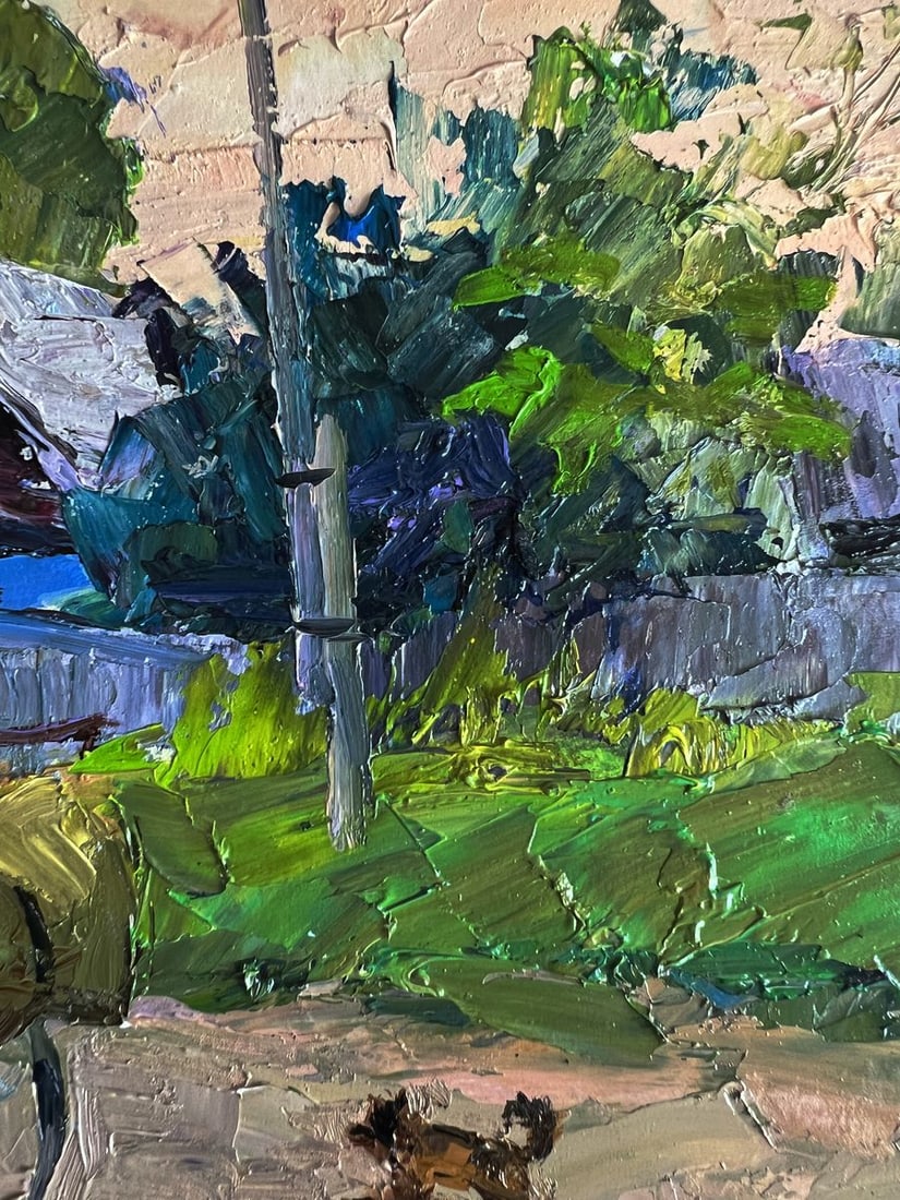 Oil painting Country life with a dog Boris Serdyuk - 7