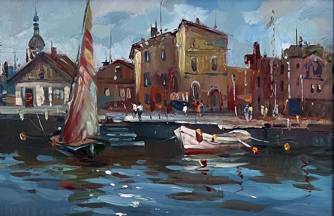 Oil painting The ancient streets of Venice Yuriy Suprunchuk - 3
