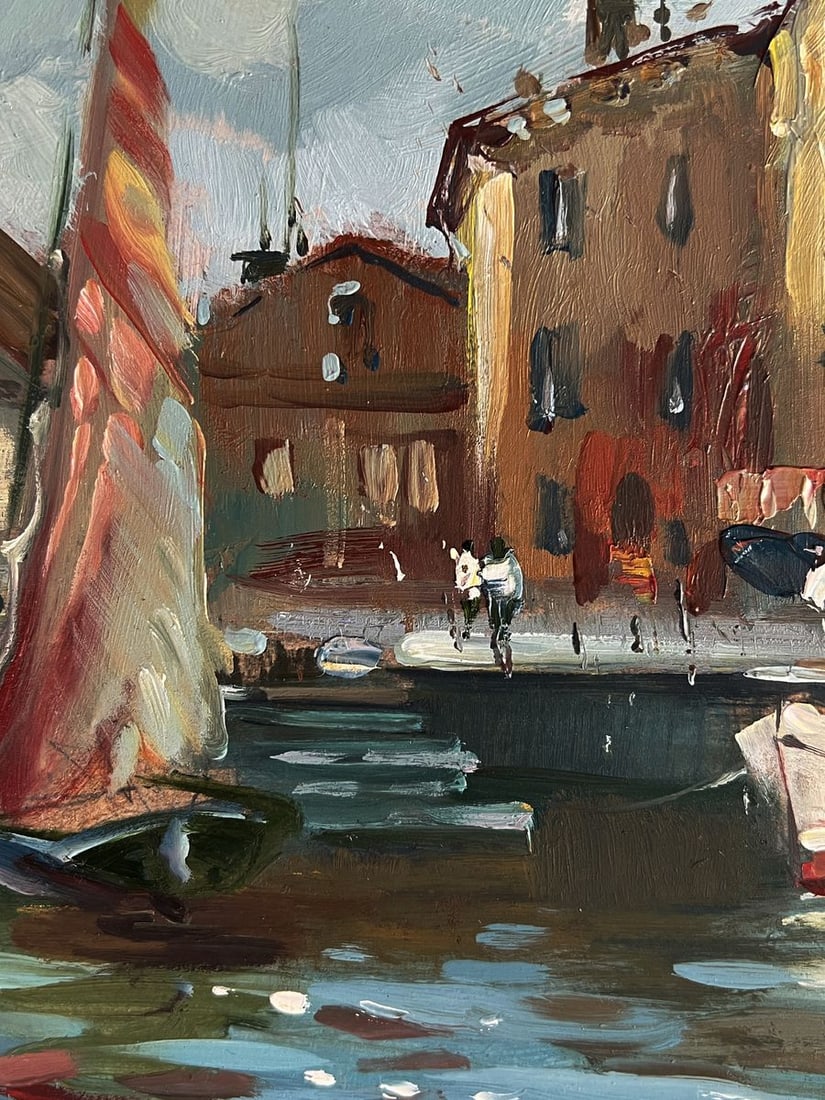 Oil painting The ancient streets of Venice Yuriy Suprunchuk - 6