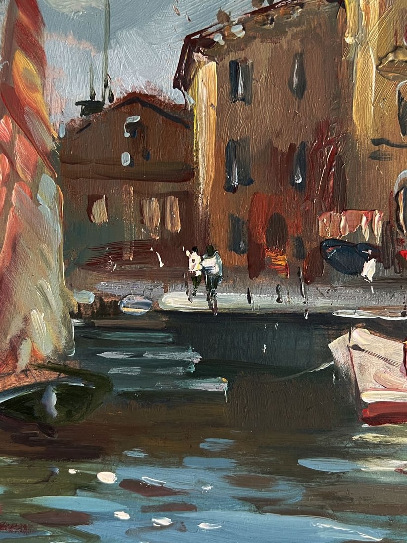 Oil painting The ancient streets of Venice Yuriy Suprunchuk - 7