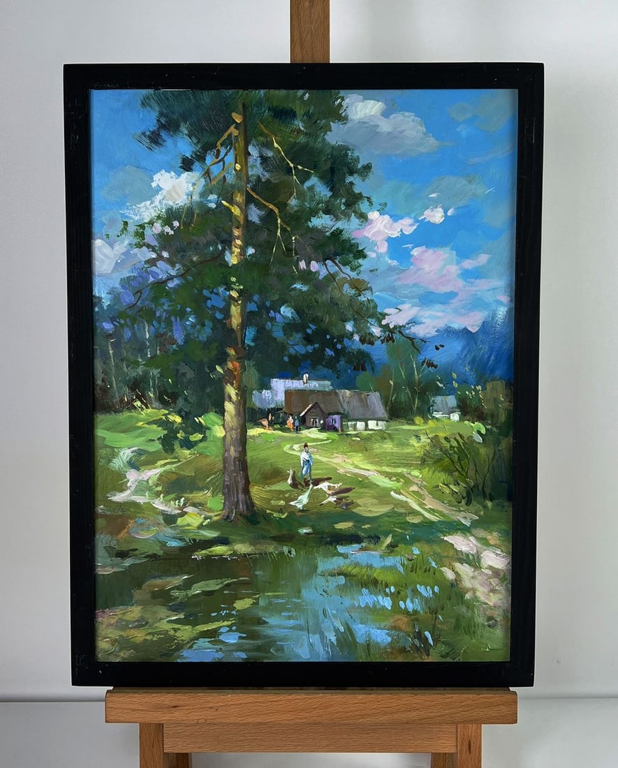 Oil painting Swamps near the village Yuriy Suprunchuk: Title: Oil painting Swamps near the village Yuriy Suprunchuk Description: NoAAA6114*** ABOUT THIS PAINTING **** TITLE: "Swamps near the village"* ARTISTS: Yuriy Suprunchuk* SIZE: 40x30 cm/15.74x11.81 