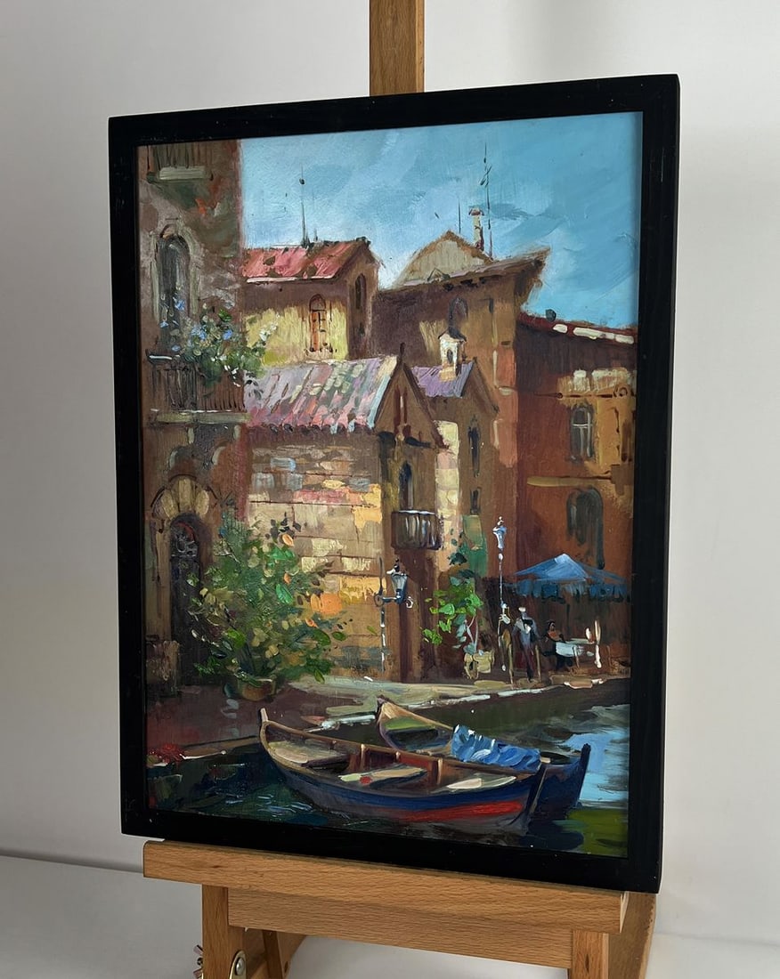 Oil painting A walk through the streets of Venice Yuriy Suprunchuk - 2