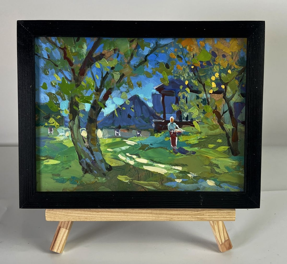 Oil painting Near the village houses Yuriy Suprunchuk: Title: Oil painting Near the village houses Yuriy Suprunchuk Description: NoAAA6129*** ABOUT THIS PAINTING **** TITLE: "Near the village houses"* ARTISTS: Yuriy Suprunchuk* SIZE: 15x20 cm/5.90x7.87 in