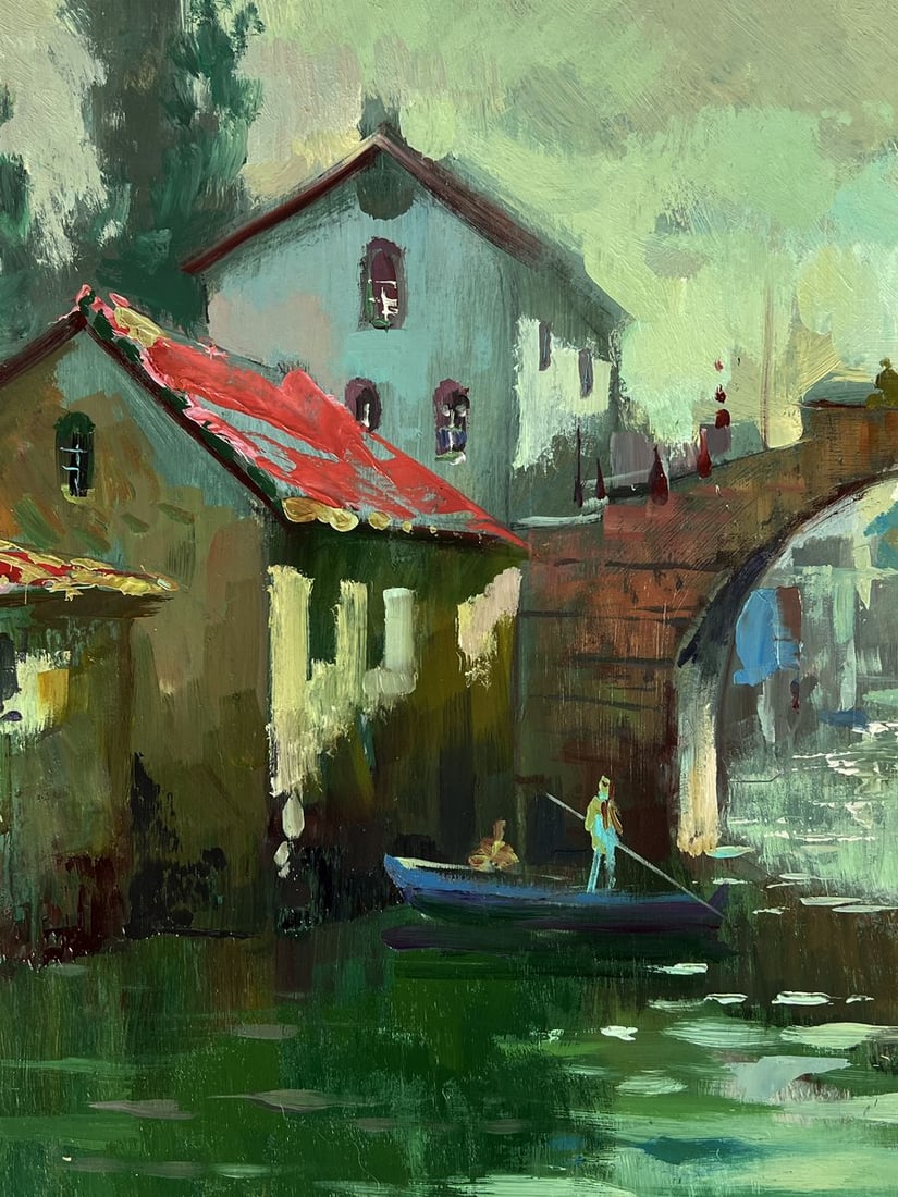 Oil painting Venice river city canal Yuriy Suprunchuk - 4