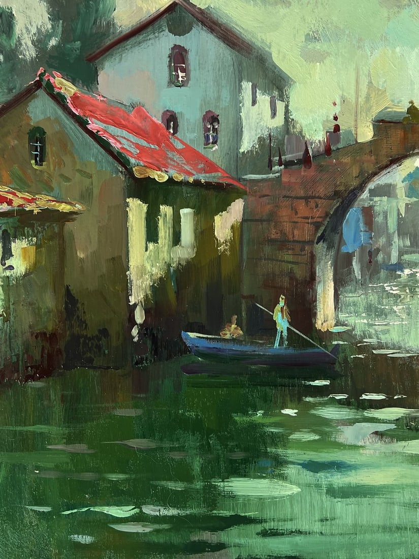 Oil painting Venice river city canal Yuriy Suprunchuk - 5