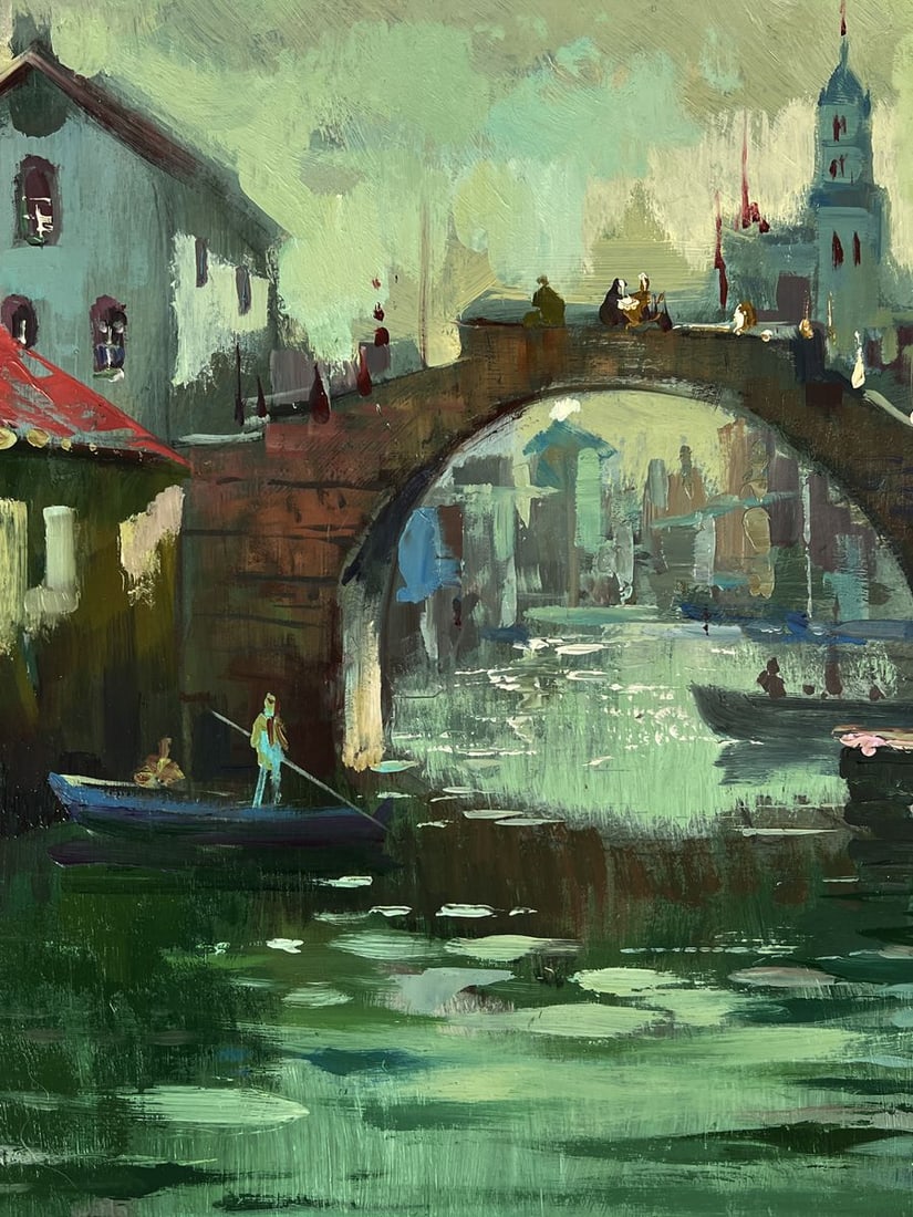 Oil painting Venice river city canal Yuriy Suprunchuk - 7