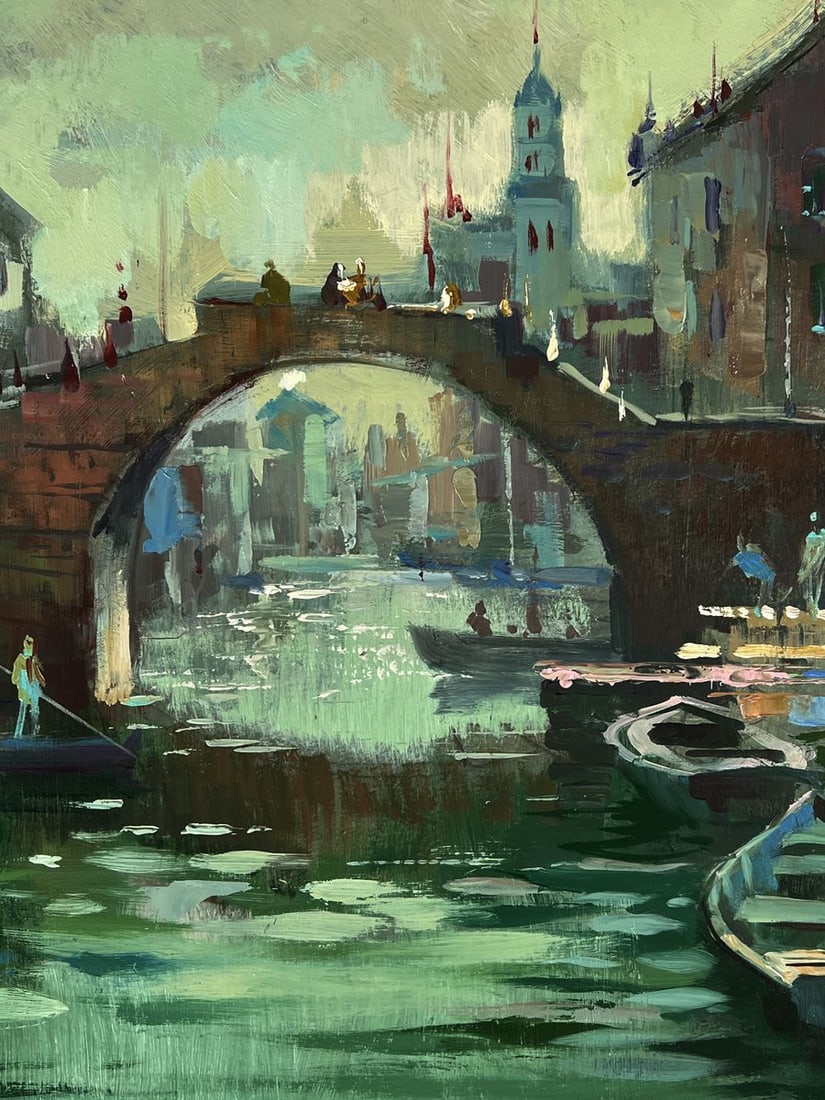 Oil painting Venice river city canal Yuriy Suprunchuk - 9
