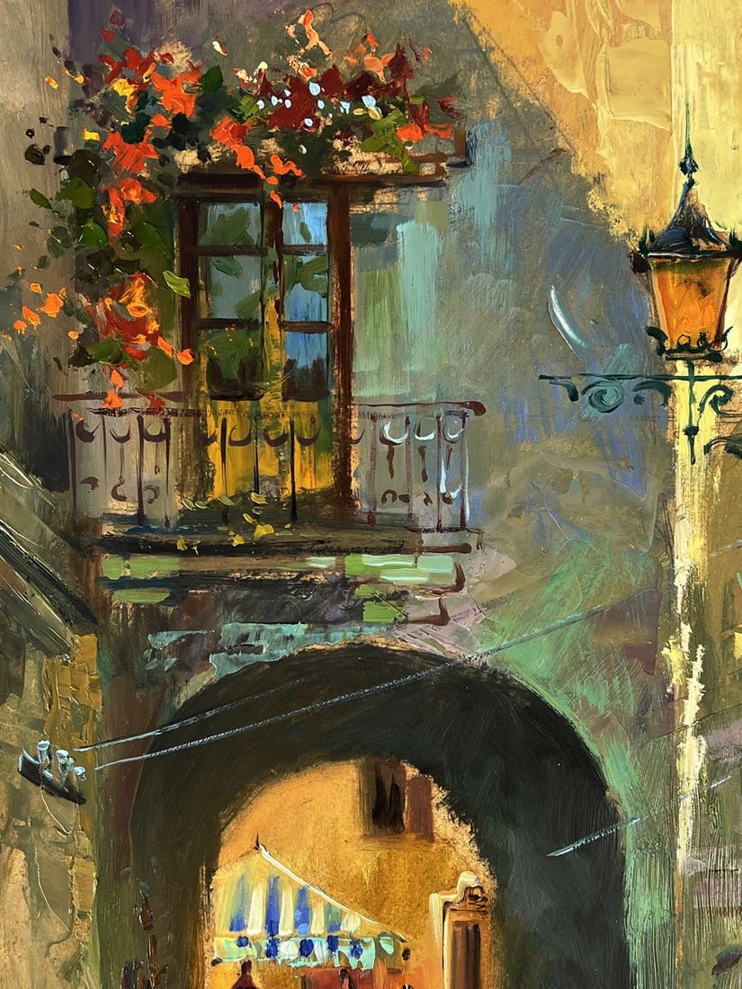 Oil painting A quiet street in Venice Yuriy Suprunchuk - 4