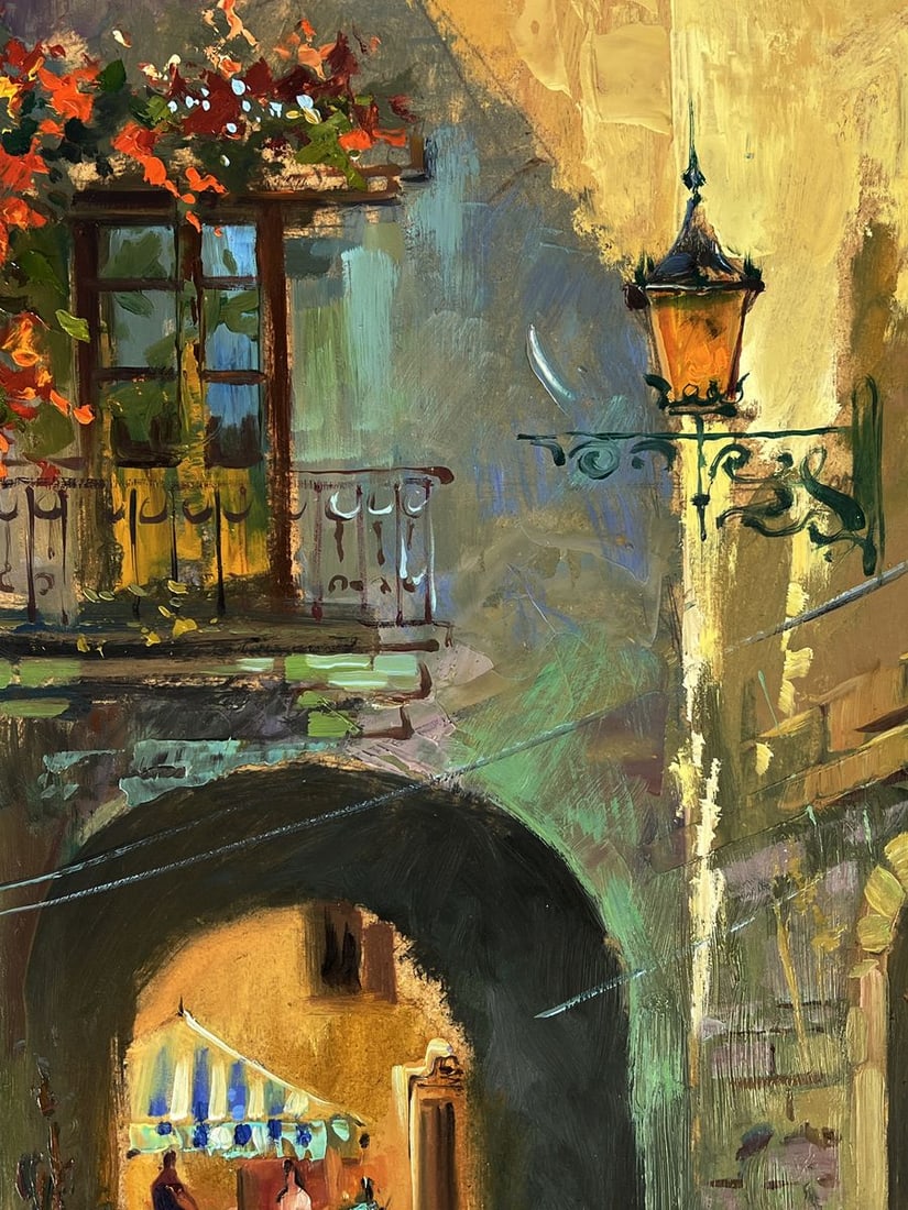 Oil painting A quiet street in Venice Yuriy Suprunchuk - 5