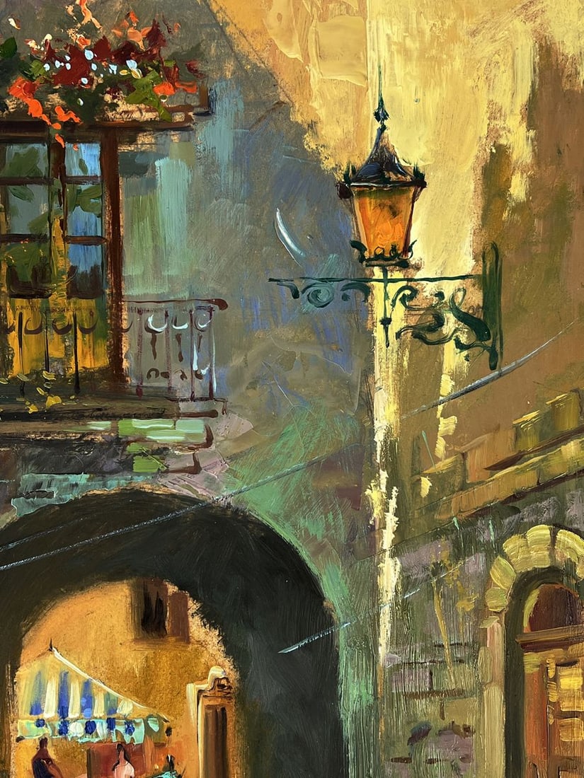 Oil painting A quiet street in Venice Yuriy Suprunchuk - 6