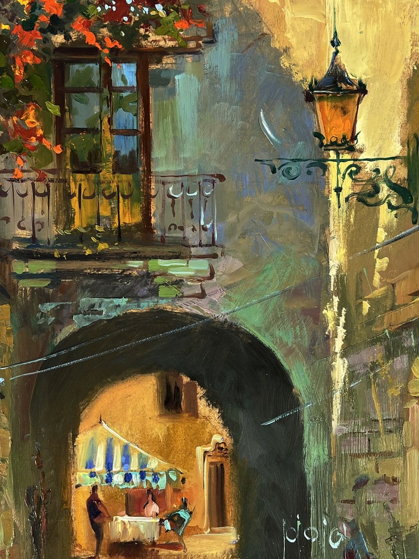 Oil painting A quiet street in Venice Yuriy Suprunchuk - 8