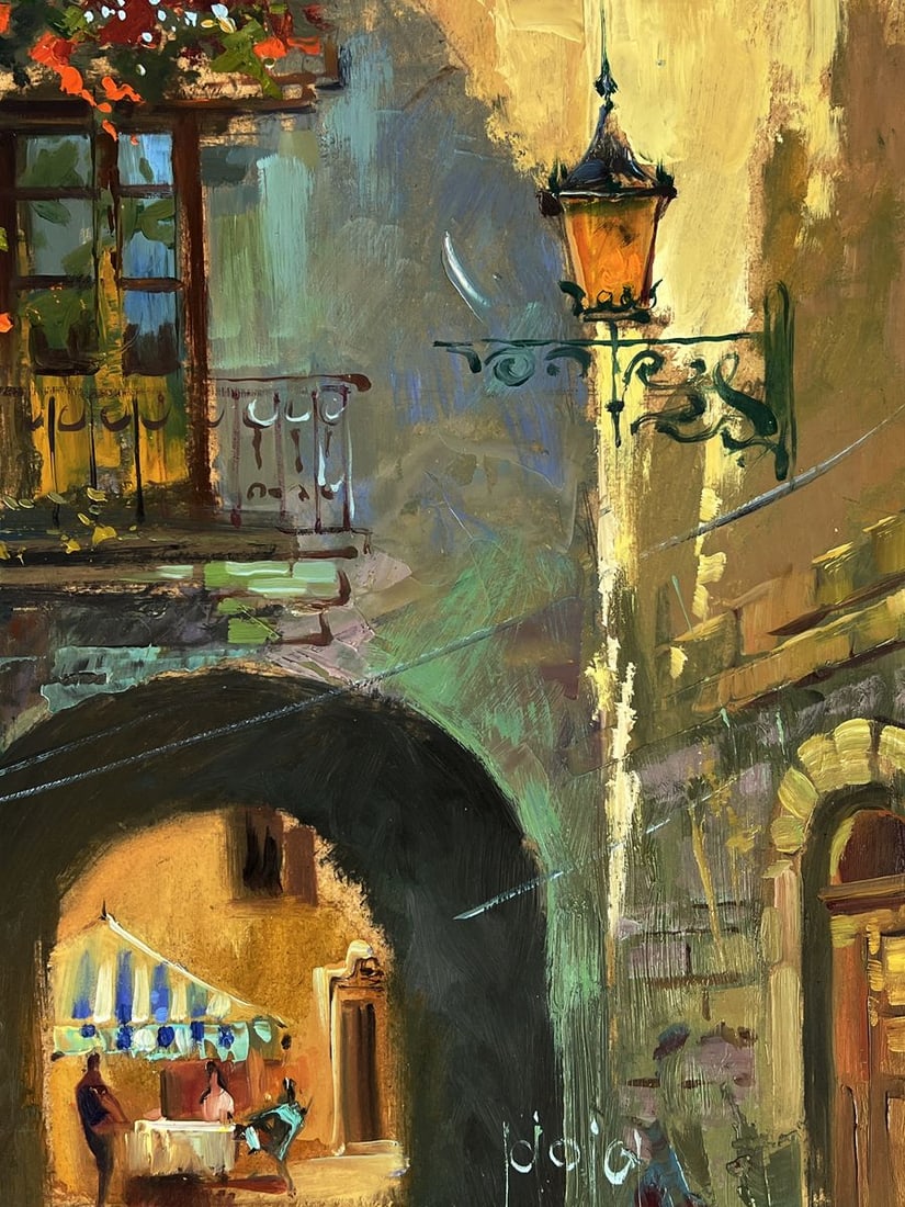 Oil painting A quiet street in Venice Yuriy Suprunchuk - 9