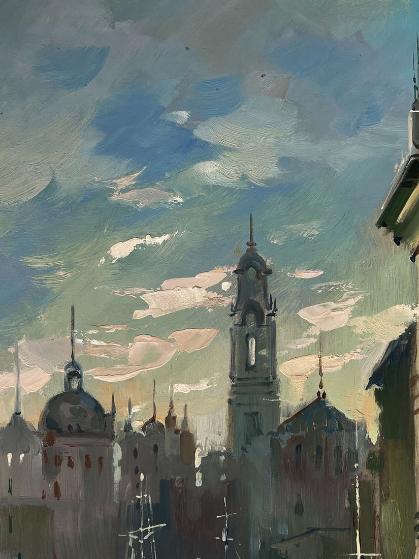 Oil painting Morning sunrise in Venice Yuriy Suprunchuk - 4