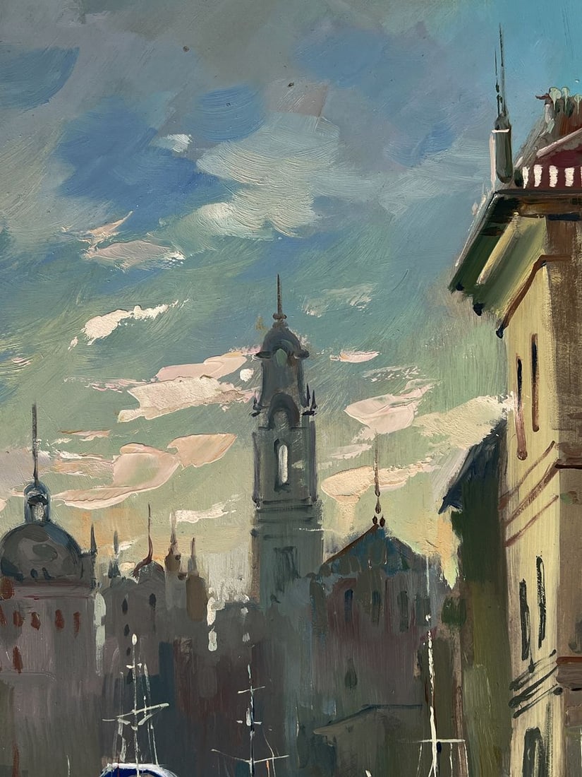 Oil painting Morning sunrise in Venice Yuriy Suprunchuk - 5