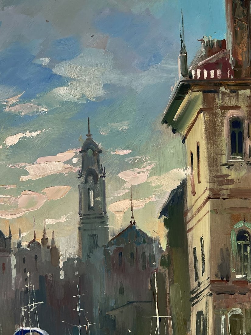 Oil painting Morning sunrise in Venice Yuriy Suprunchuk - 6
