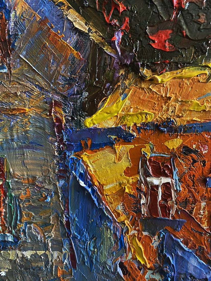 Oil painting Quiet city courtyard Oleksiy Ivanyuk - 4