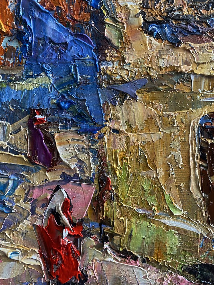 Oil painting Quiet city courtyard Oleksiy Ivanyuk - 6