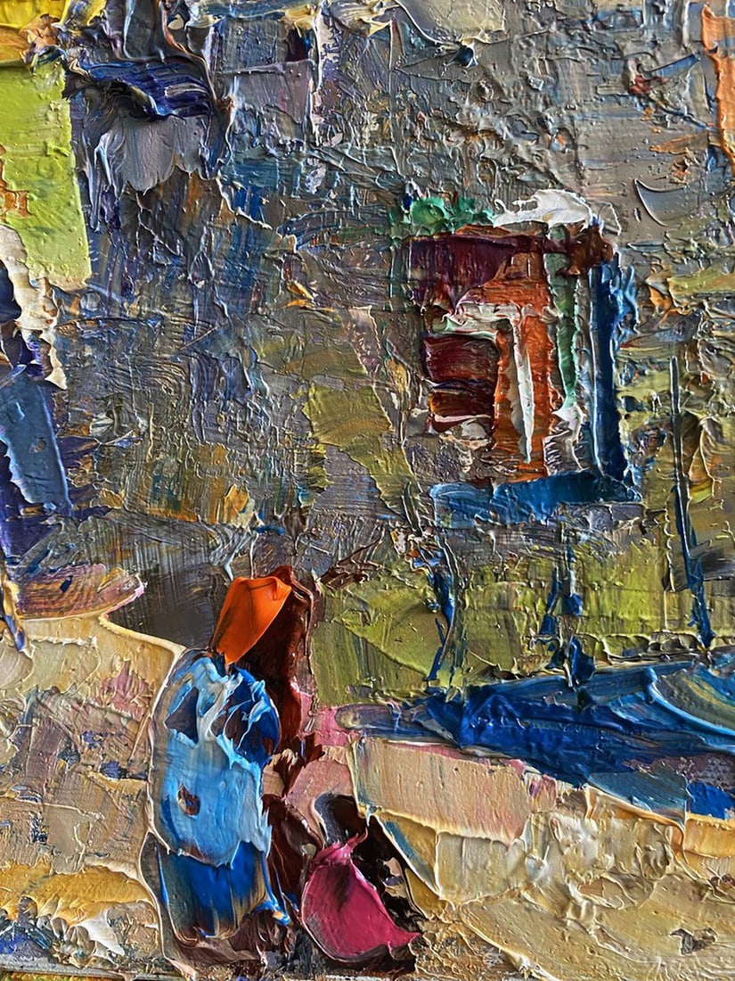 Oil painting Quiet city courtyard Oleksiy Ivanyuk - 7