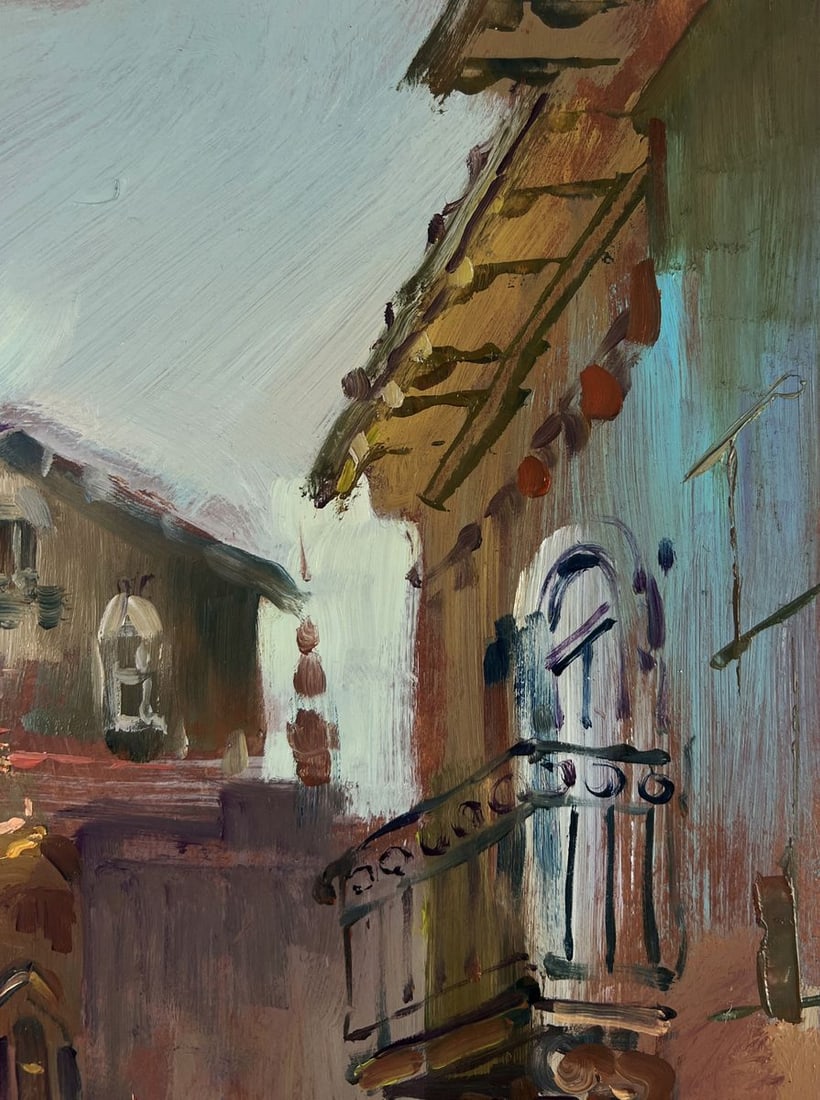 Oil painting The narrow streets of the city Yuriy Suprunchuk - 4