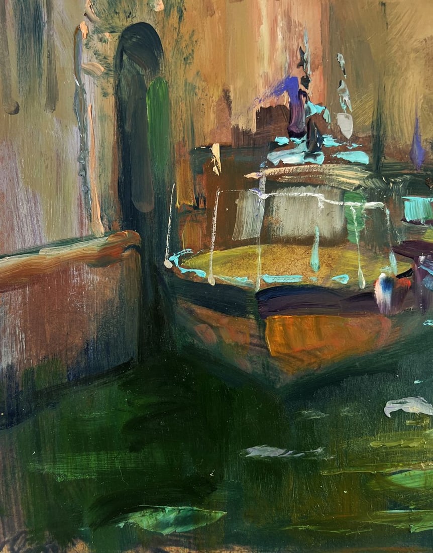 Oil painting The narrow streets of the city Yuriy Suprunchuk - 7