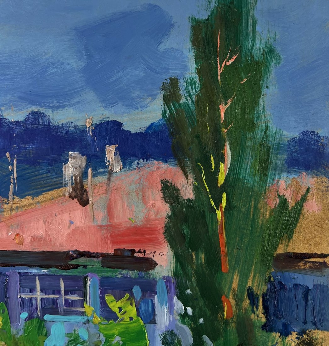 Oil painting Old city building with stairs Yuriy Suprunchuk - 4