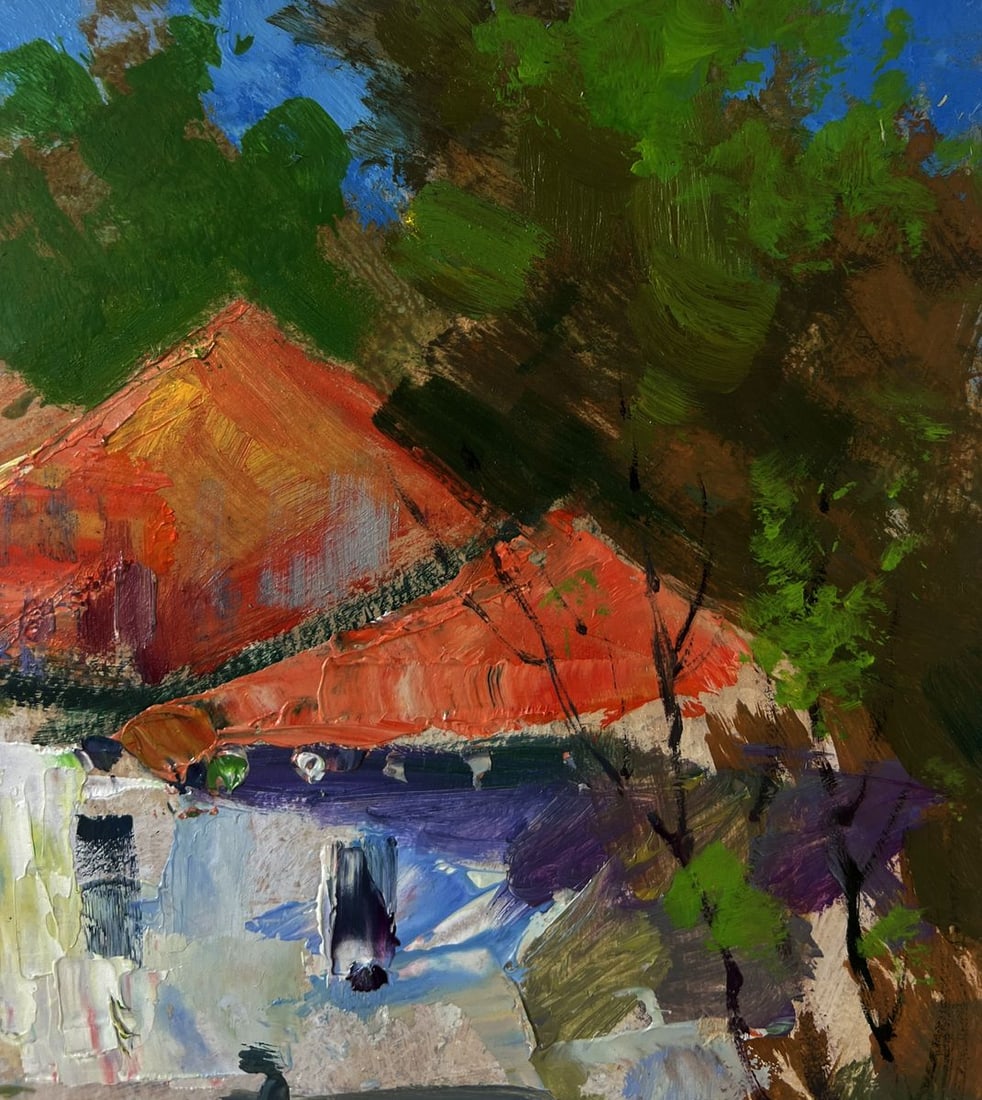Oil painting Building in the heart of the city Yuriy Suprunchuk - 4