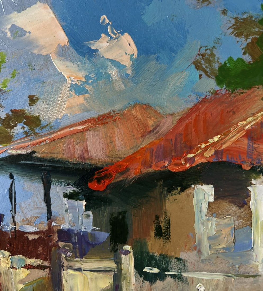 Oil painting Building in the heart of the city Yuriy Suprunchuk - 5