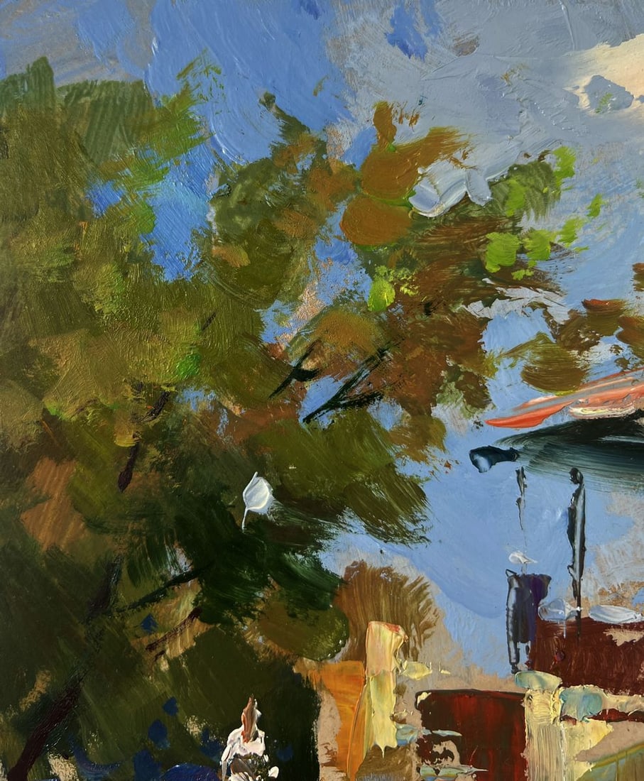 Oil painting Building in the heart of the city Yuriy Suprunchuk - 6
