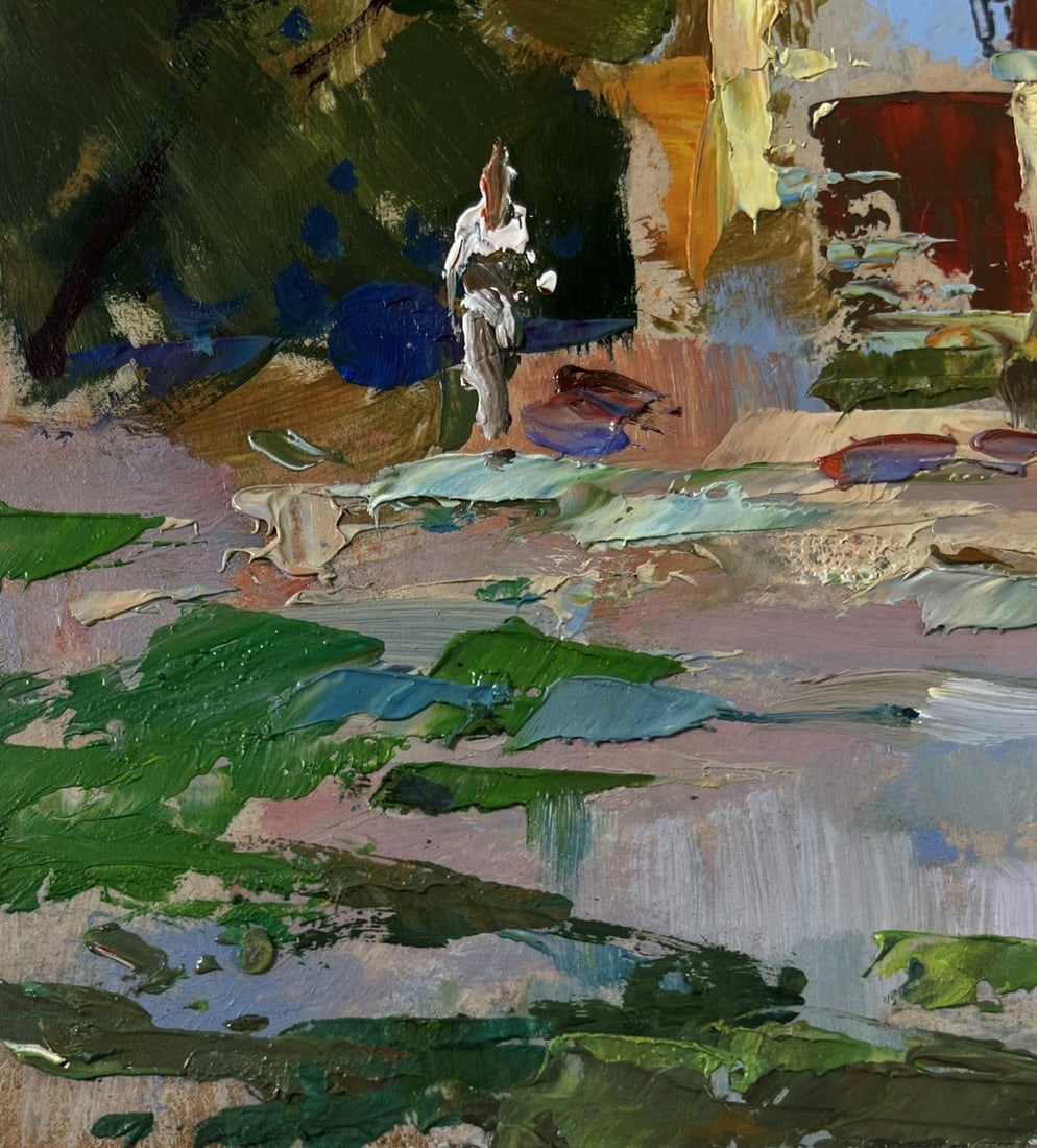 Oil painting Building in the heart of the city Yuriy Suprunchuk - 7