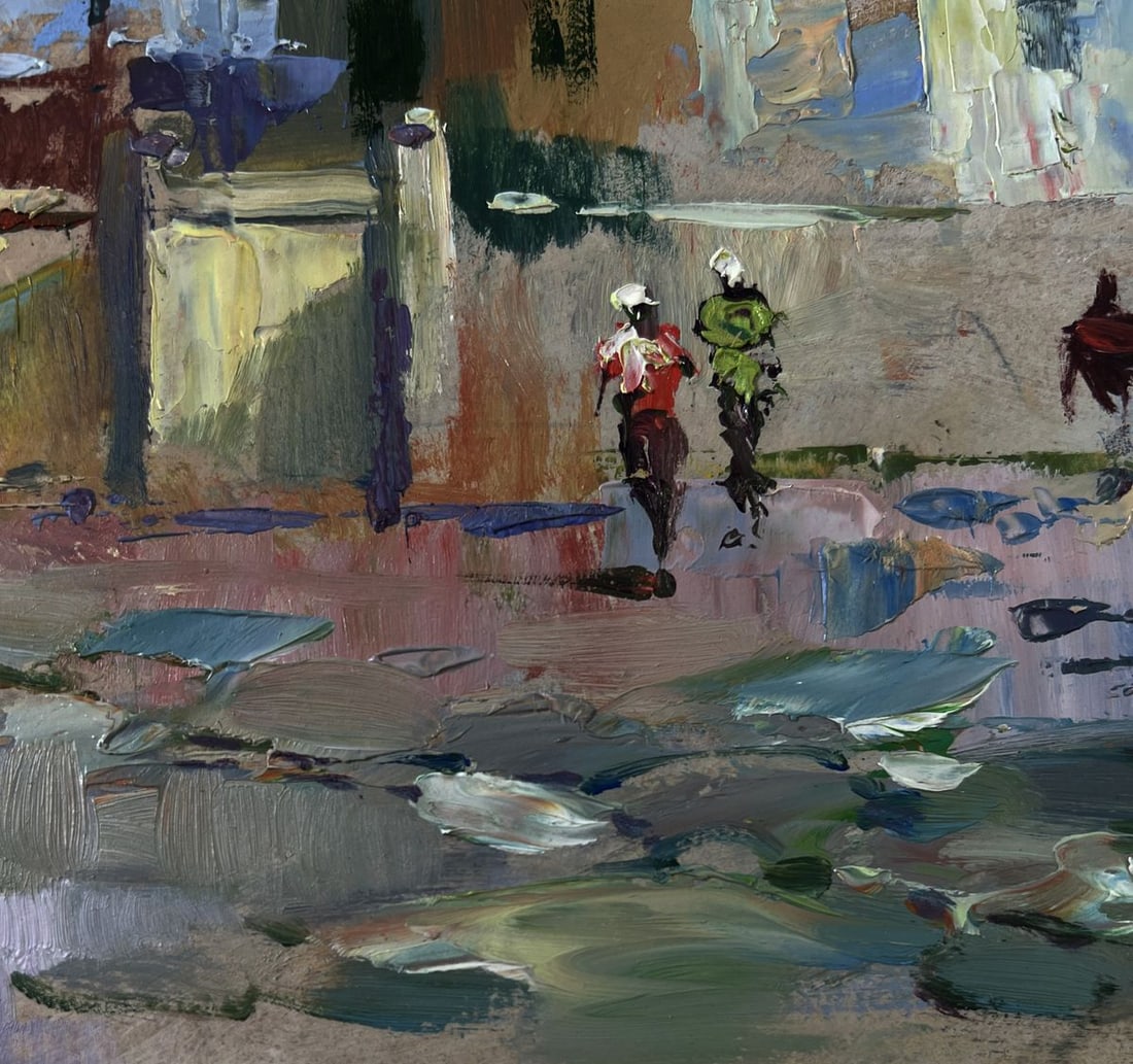 Oil painting Building in the heart of the city Yuriy Suprunchuk - 8