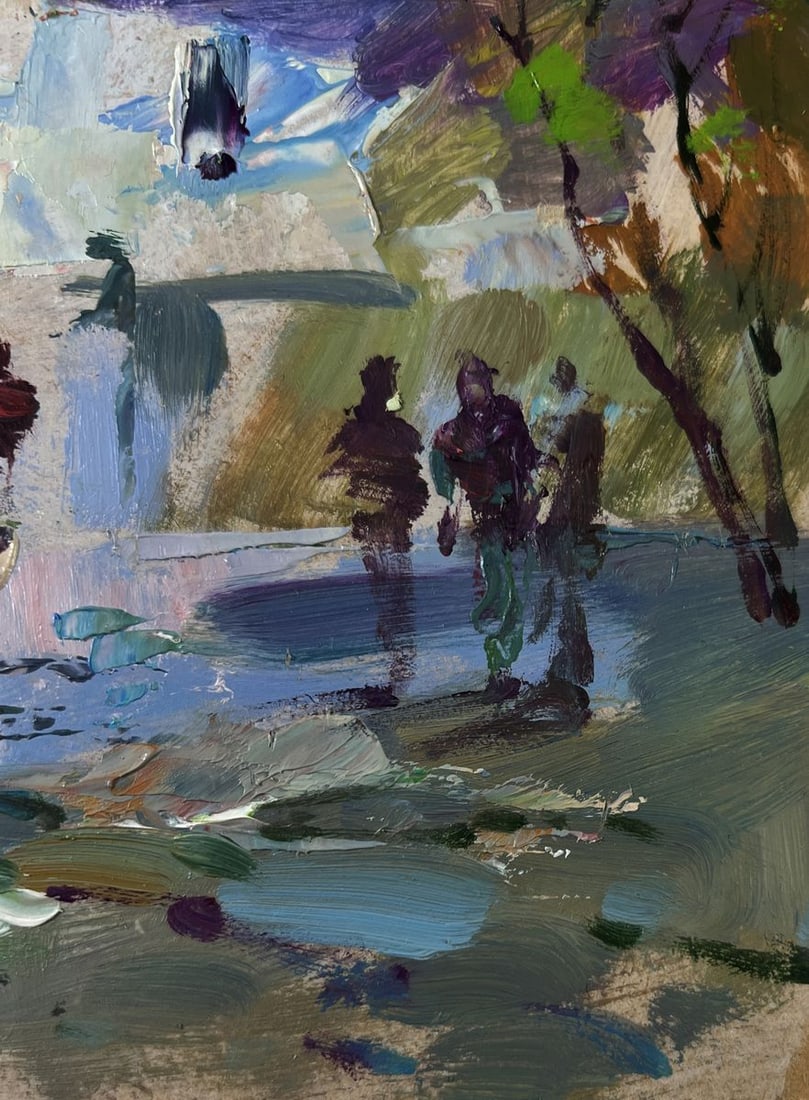 Oil painting Building in the heart of the city Yuriy Suprunchuk - 9
