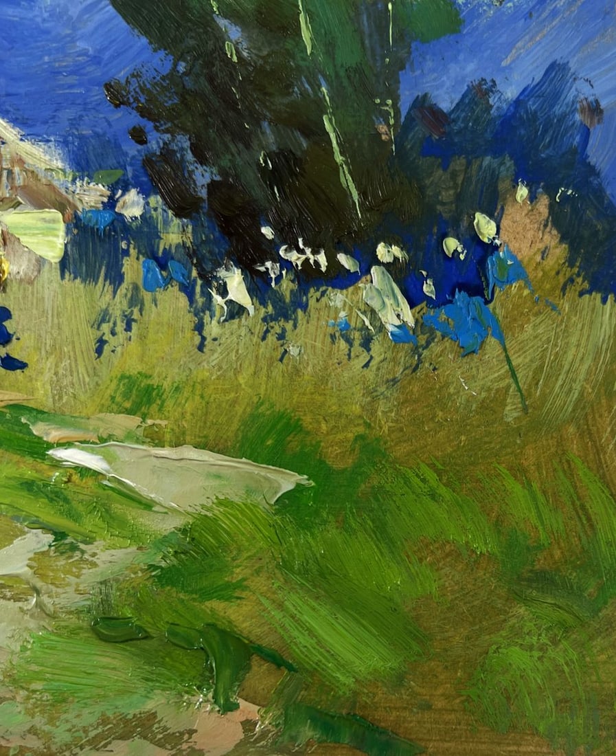 Oil painting The village beyond the forest Yuriy Suprunchuk - 8
