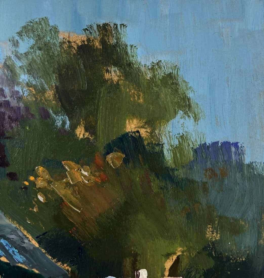 Oil painting Lonely house on the green of the hill Yuriy Suprunchuk - 4