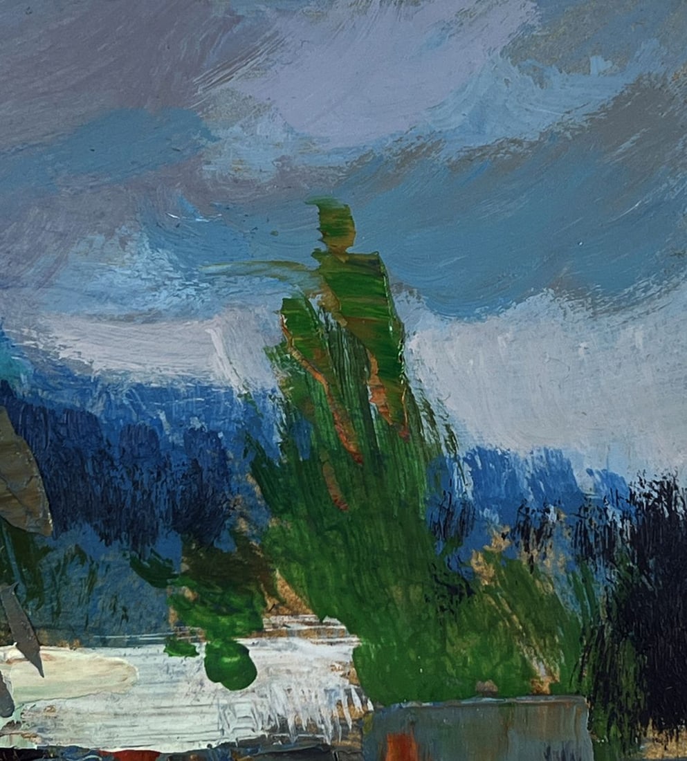 Oil painting Cows grazing peacefully by the river Yuriy Suprunchuk - 4
