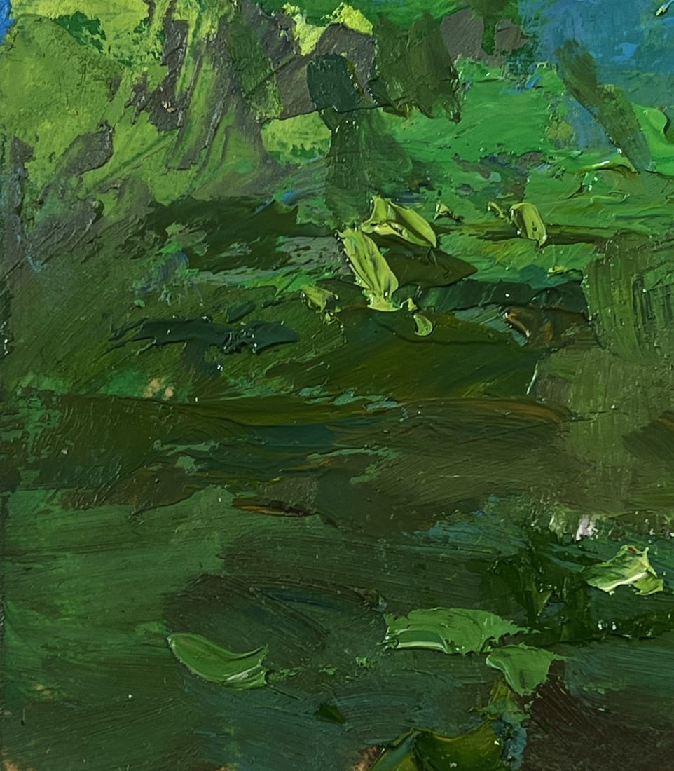 Oil painting Cows grazing peacefully by the river Yuriy Suprunchuk - 7