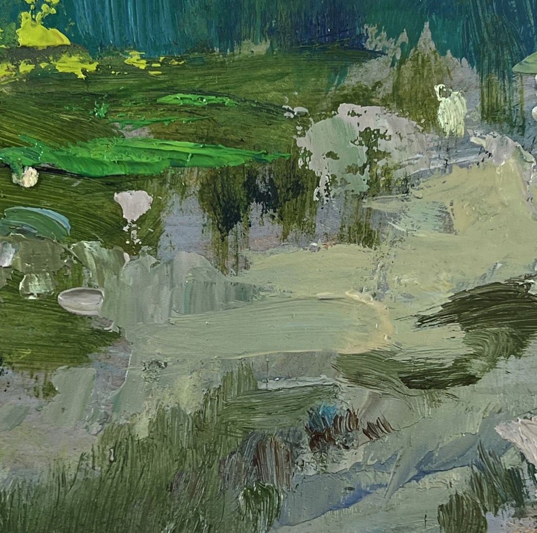 Oil painting Cows grazing peacefully by the river Yuriy Suprunchuk - 8