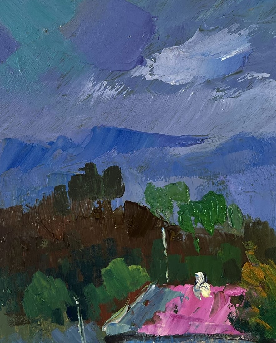 Oil painting Harmony of nature and human labor Yuriy Suprunchuk - 6