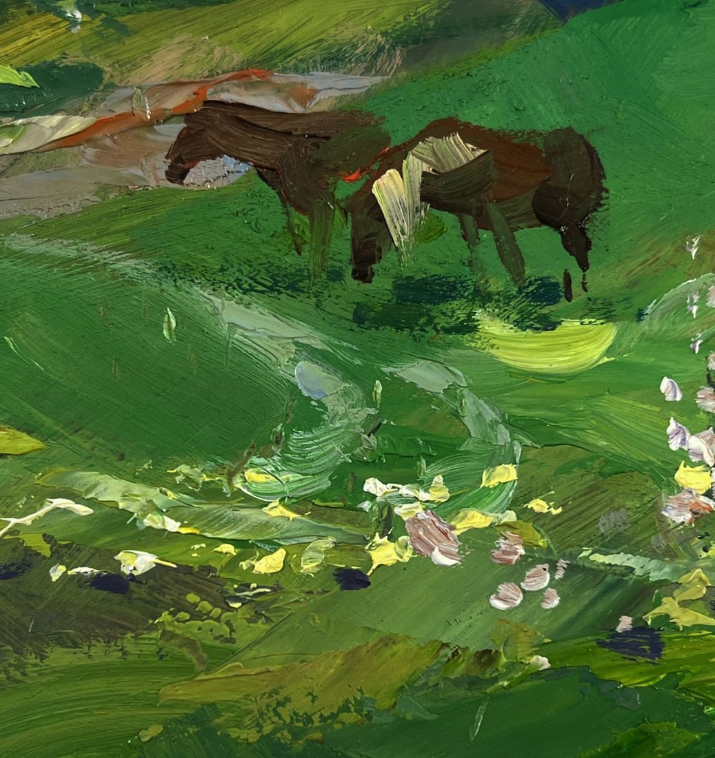 Oil painting Harmony of nature and human labor Yuriy Suprunchuk - 7