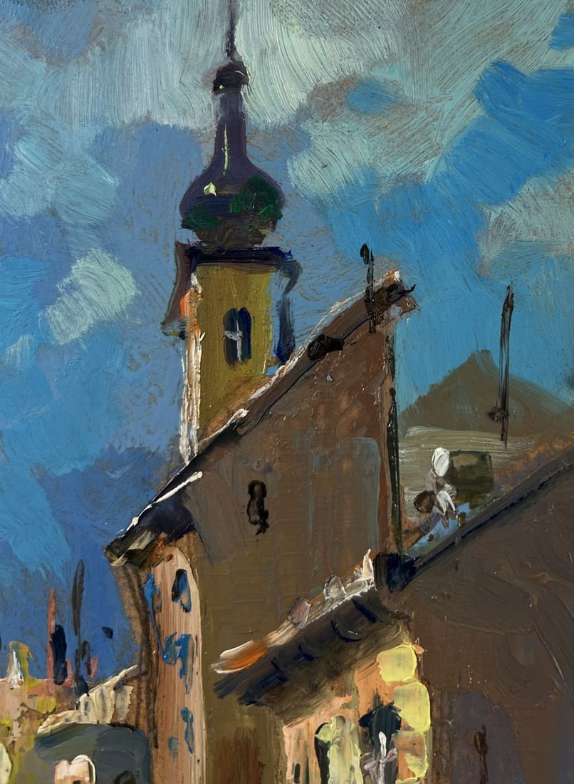 Oil painting History of the city street Yuriy Suprunchuk - 4