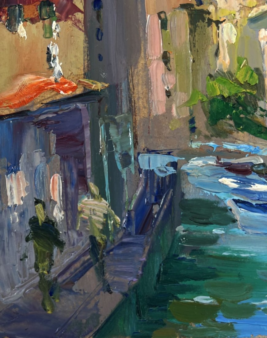 Oil painting History of the city street Yuriy Suprunchuk - 6