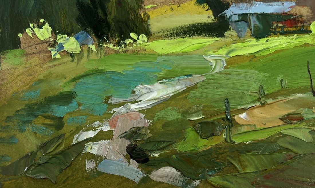 Oil painting A small village world Yuriy Suprunchuk - 6