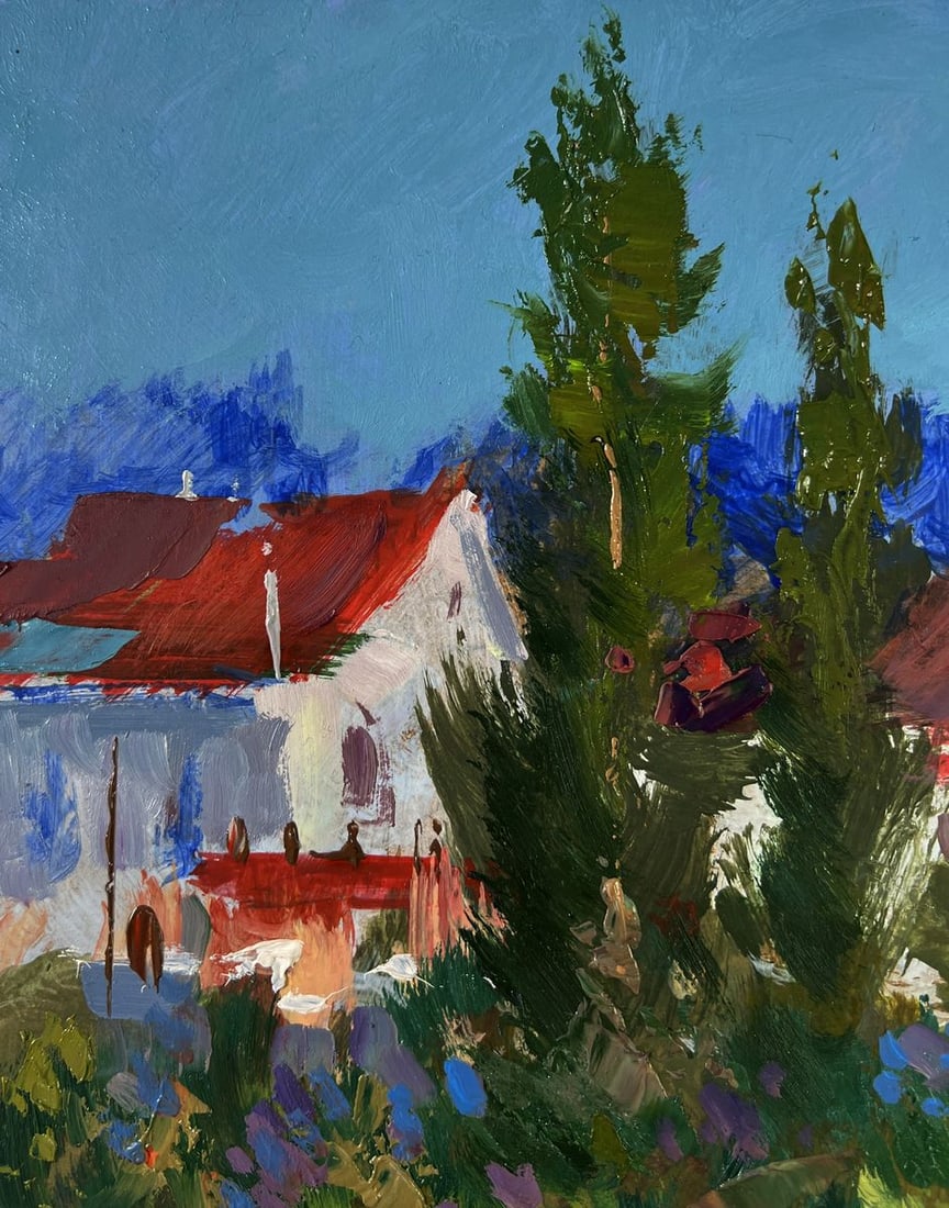 Oil painting A walk through the city streets Yuriy Suprunchuk - 6