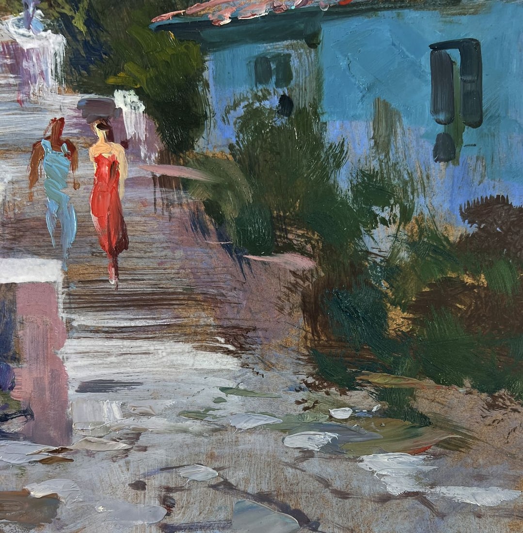 Oil painting A walk through the city streets Yuriy Suprunchuk - 9